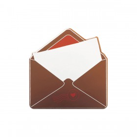 Напечатана форма за шоколад с трансфер "Писмо-картичка"